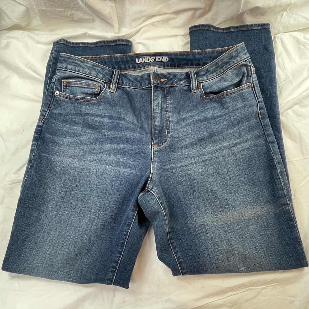⭐️Lands End Women’s Mid Rise Skinny Jeans